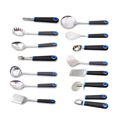 Hot selling 14 pcs multifunctional accessories stainless steel kitchen utensil cooking tools set