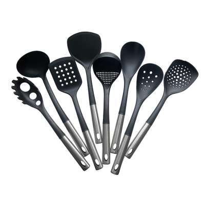 Hot sell 8 pcs nylon utensils cooking cookware sets wholesale kitchen accessories tools ware