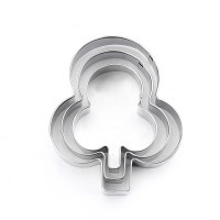 3-pcs manufacturers custom style multi-function baking tools giant stainless steel kids cookie cutters