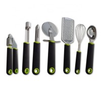 Custom 7-pcs different types stainless steel multi-function bulk kitchenware home utensils cooking set