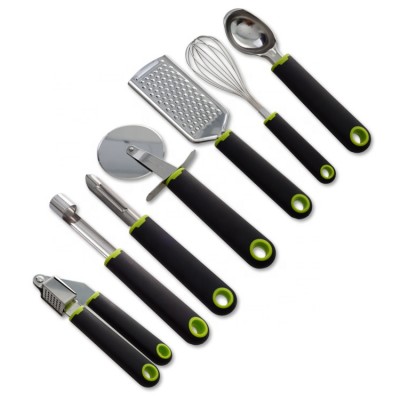 7-pcs heat-resistant nylon handle multi-function stainless steel kitchen high quality kitchenware cooking utensils tools set