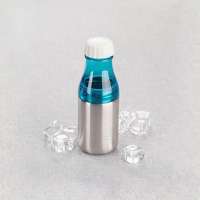 Clear Plastic Milk Bottles with Dismountable Stainless Steel Body