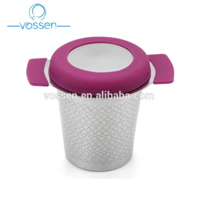 Wholesale Customized New Products white high quality etching tea infuser mug