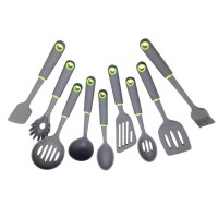 New 9pcs slotted tableware plastic silicone pp sturdy food grade utensils set kitchen cooking tools